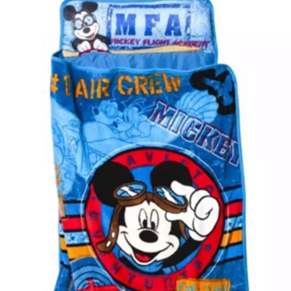 Disney Mickey Mouse Nap Mat‎ Flight Academy Blue